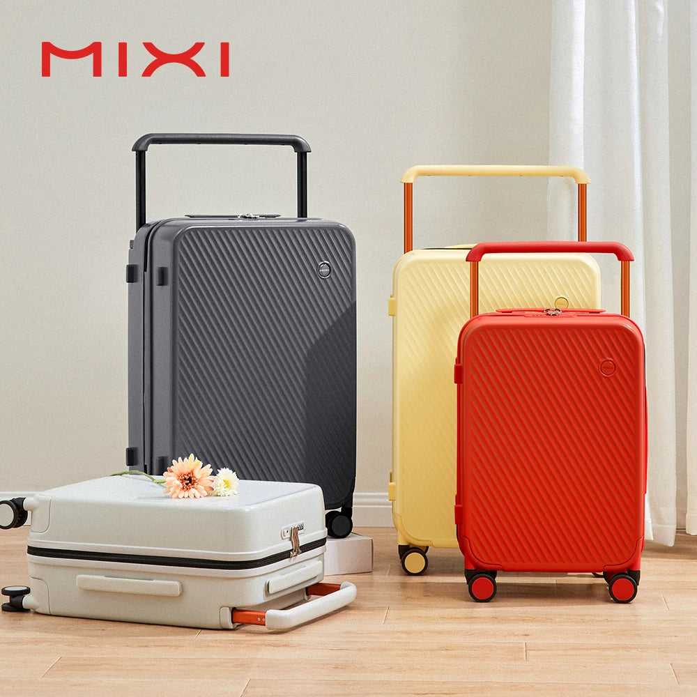 Mixi Wide Handle Travel Luggage Suitcase Rolling